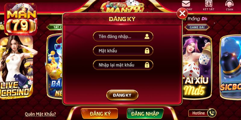 Điền nội dung chuẩn xác trong quá trình đăng ký tại Man79 Club